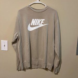 Nike Beige Crewneck Sweatshirt